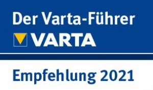 Varta Führer Siegel 2021 für unser Hotel in Bad Elster